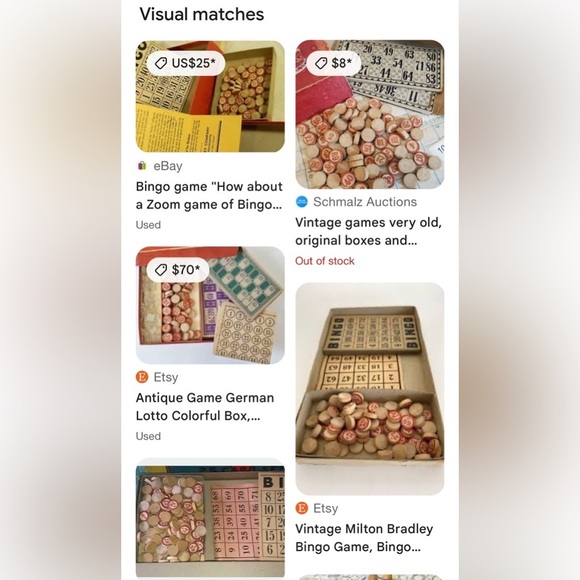 Crown Royal Purple Bag with Bingo Set. Vintage - Picture 4 of 5